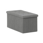 Taburet s úložným prostorem, šedá, manšestrová látka, TAB-472 GREY6