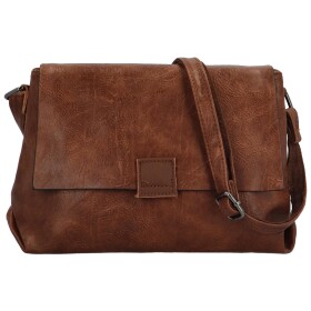 Trendy dámská koženková crossbody kabelka Daile, coffee