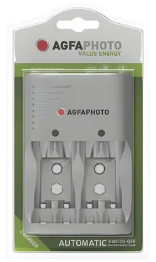 AgfaPhoto Value Energy šedá / Nabíječka baterií / AA, AAA, 9V / 2 sloty / LED indikace (140-849959)