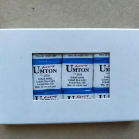 Umton Umton, mistrovské akvarelové barvy, 1/2 pánvička, 2,6 ml, 1 ks Barva Umton: 2530 Kobalt světlý