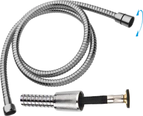 JB Sanitary Sprchová hadice 150 cm, nerez, ANTI TWIST, bezpečnostní HS 05