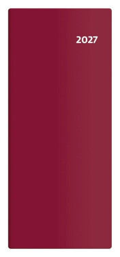 Diář 2027 kapesní - Torino měsíční - bordó