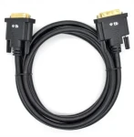 Kabel DVI-D (M) - DVI-D (M) 24+1 černý, pozlacený / Video kabel / 1,8 m / Full HD (AKTBXVD24DVI18B)