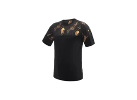 Sensor Merino IMPRESS pánské triko kr.rukáv černá/cosmo