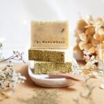 Almara Soap Přírodní mýdlo Intimní, žlutá barva, béžová barva