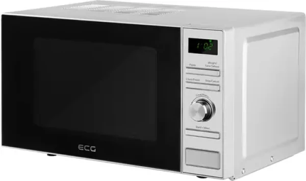 ECG MTD 2071 SE stříbrná / Mikrovlnná trouba / 700 W / 20 L / 5 úrovní ohřevu / 6 programů (310511124958)