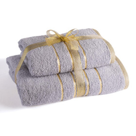 Set froté ručníku a osušky šedá