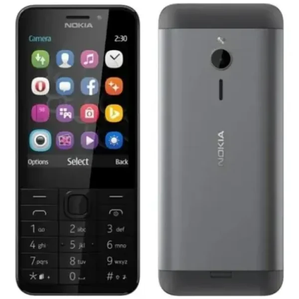 HMD Nokia 230 černá / 2.8" / Dual-SIM / 1200mAh / microUSB+ 3.5mm jack / BT (286952909)