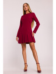 Dámské šaty M872 Bordó - MOE bordó XL