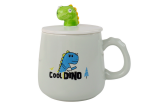 Mamido Hrneček modrý Dinosaurus se lžičkou a víčkem