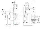 GEBERIT - Piave Elektronický umyvadlový ventil, síťové napájení, easy to clean, matná černá 116.161.14.1