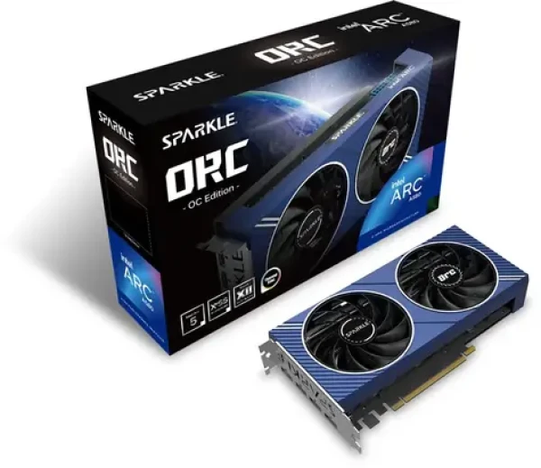 SPARKLE Intel Arc A580 ORC OC Edition 8G / 1700 MHz / 8GB GDDR6 / 256-bit / 1xHDMI + 3x DP / (8+8) (SA580C-8GOC)