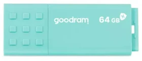 GOODRAM UME3 CARE USB 3.0 64GB zelená / Flash disk / USB-A 3.0 / čtení: 60MBs / zápis: 20MBs (UME3-0640CRR11)