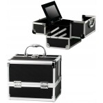 Melfin Kosmetický kufřík 22,5x17x17 černo-stříbrný