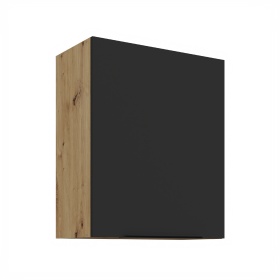 Horní skříňka Aria 60 G-72 1F Barva korpusu: Dub artisan, Barva dvířek: BL - Black AFM