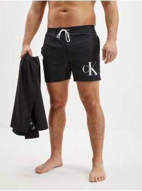 Dárkové balení pánských plavek ručníku KM0KM00849 BEH černá Calvin Klein