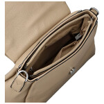 Stylová dámská koženková crossbody kabelka Kornelia, béžová