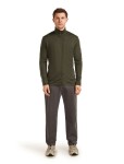 Pánská merino mikina ICEBREAKER Mens 260 Quantum IV LS Zip, Dark Loden velikost: M