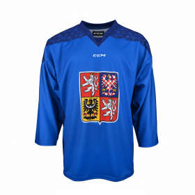 Nový dres české hokejové reprezentace 2025/2026 CCM Fandres replica - modrý Velikost: golmanský L