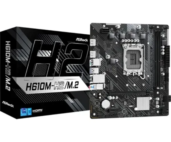 ASRock H610M-H2/M.2 / H610 / LGA 1700 / 2x DDR4 / PCIEx16 / 1x GLAN / mATX (90-MXBP70-A0UAYZ)