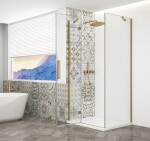 GELCO - TRINITY GOLD obdélníkový kout 1000x1200 levý, čiré sklo, GT5612-10CL-G GT5612-10CL-G