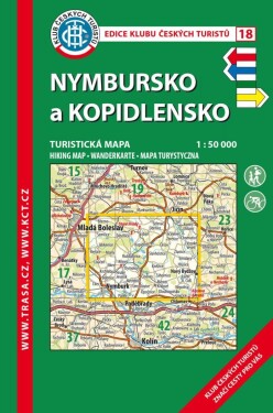 KČT 18 Nymbursko Kopidlnsko 1:50 000/ vydání 2022