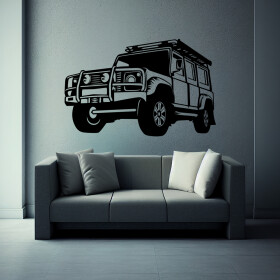 Samolepka Auto Land Rover Defender Barva: černá, Velikost: 60 x 40 cm