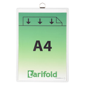 Djois rámeček s kapsou a očkem, A4, otevřený shora, bílý, 5 ks
