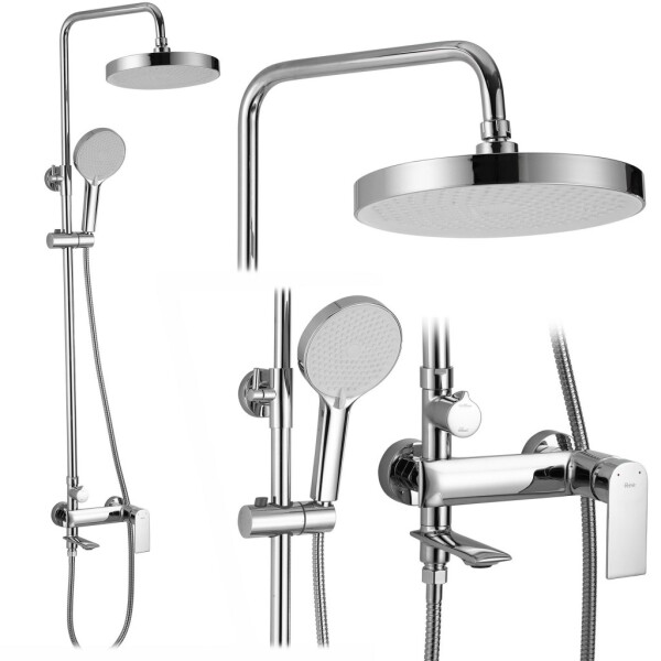 REA - Sprchový set s baterií 150mm Veneta Chrom REA-P7843