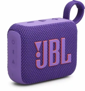 JBL GO 4 fialová / Přenosný reproduktor / Bluetooth / IP67 / výdrž 7 hodin (JBLGO4PUR)