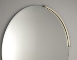 SAPHO - BORD kulaté zrcadlo s LED svítidlem MOON, broušená hrana, ø 60cm, CU free 22444-2211