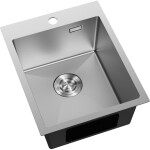 MEXEN - Solix ocelový dřez 1-bowl 400 x 500 mm, nerez 6406401000-01