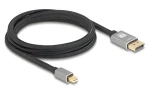 Delock šedá / Kabel / Mini DisplayPort - DisplayPort / 8K, 60 Hz / 2 m (81092)