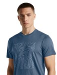 Pánské merino triko krátký rukáv ICEBREAKER Mens Merino 150 Tech Lite SS Tee Great Heights, Dawn velikost: L