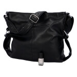 Praktická dámská koženková kabelka Anjitas fun, černá