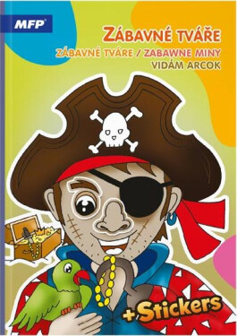 Omalovánky se samolepkami Zábavné tváře 210x295mm/16s