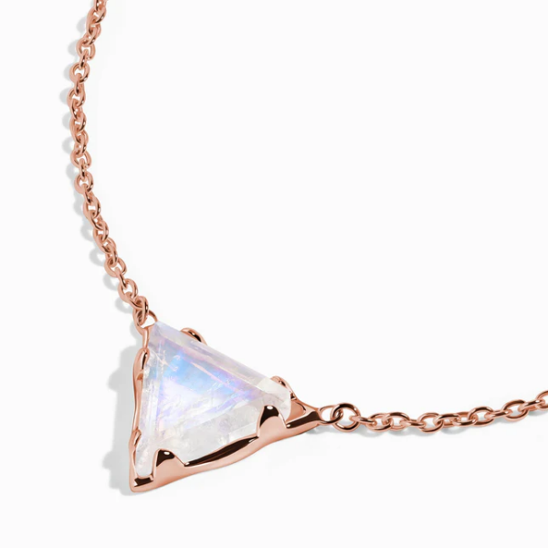 Royal Fashion náhrdelník 18k zlato Vermeil DR24902N-RG-MOONSTONE