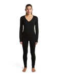 ICEBREAKER Wmns Merino 260 Tech LS V Neck, Black (vzorek) velikost: S
