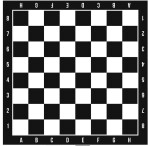 DumDekorace Samolepka na stůl šachy 54 x 54 cm