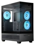 CHIEFTEC VISTA GT-01B-OP černá / Midi PC skříň / ATX / 2x tvrzené sklo / 3x 120mm A-RGB / USB-C / Bez zdroje (GT-01B-OP)