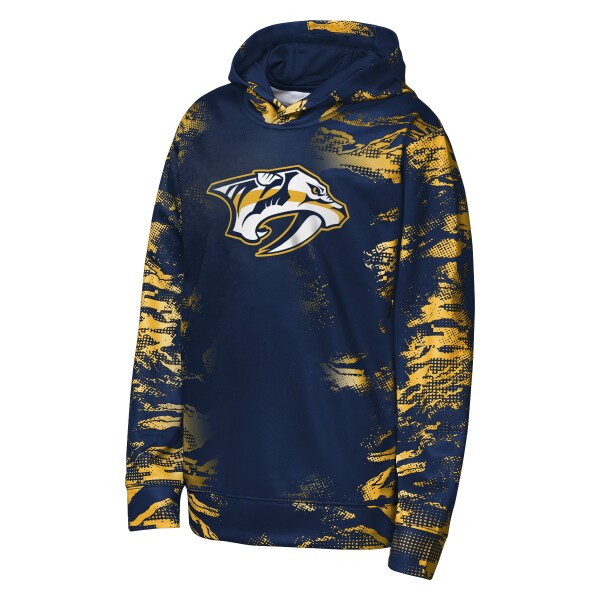 Outerstuff Dětská mikina Nashville Predators NHL Team Dynamics Pullover Sublimated Velikost: Dětské S (122 – 134)