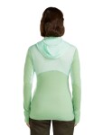 ICEBREAKER Wmns Mer 200 Realfleece Descender LS Zip H, Mint/Seaglass/Cb (vzorek) velikost: S