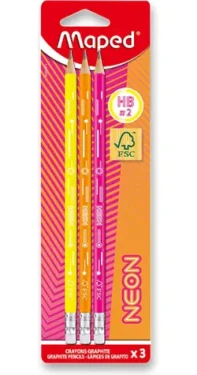 MAPED Sady grafitových tužek Neon 3 ks (0040/9853710)