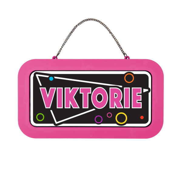 Neonová cedulka se jménem - Viktorie - Albi