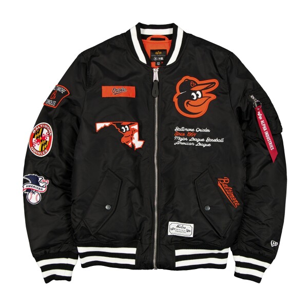 New Era Pánská bunda Baltimore Orioles MLB Alpha Industries MA-1 Bomberjacke Velikost: M