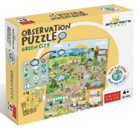 Postřehové puzzle Ekologické město