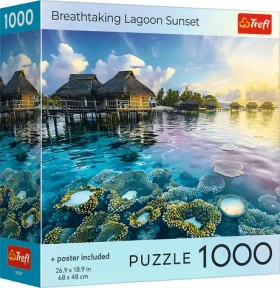 TREFL Puzzle Západ slunce nad lagunou
