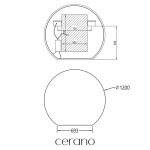 CERANO - Koupelnové LED zrcadlo Rondo - Ø 120 CER-NT2153-120