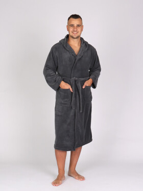 EVONA a.s. Unisex župan HLADKÝ šedý - ZUPAN HLADKY ŠEDÁ S/M
