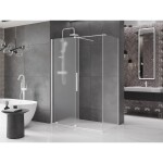 MEXEN/S - Velar sprchový kout, posuvné dveře 160 x 80 cm, dekor, bílá 871-160-080-31-20